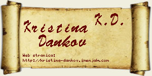 Kristina Dankov vizit kartica